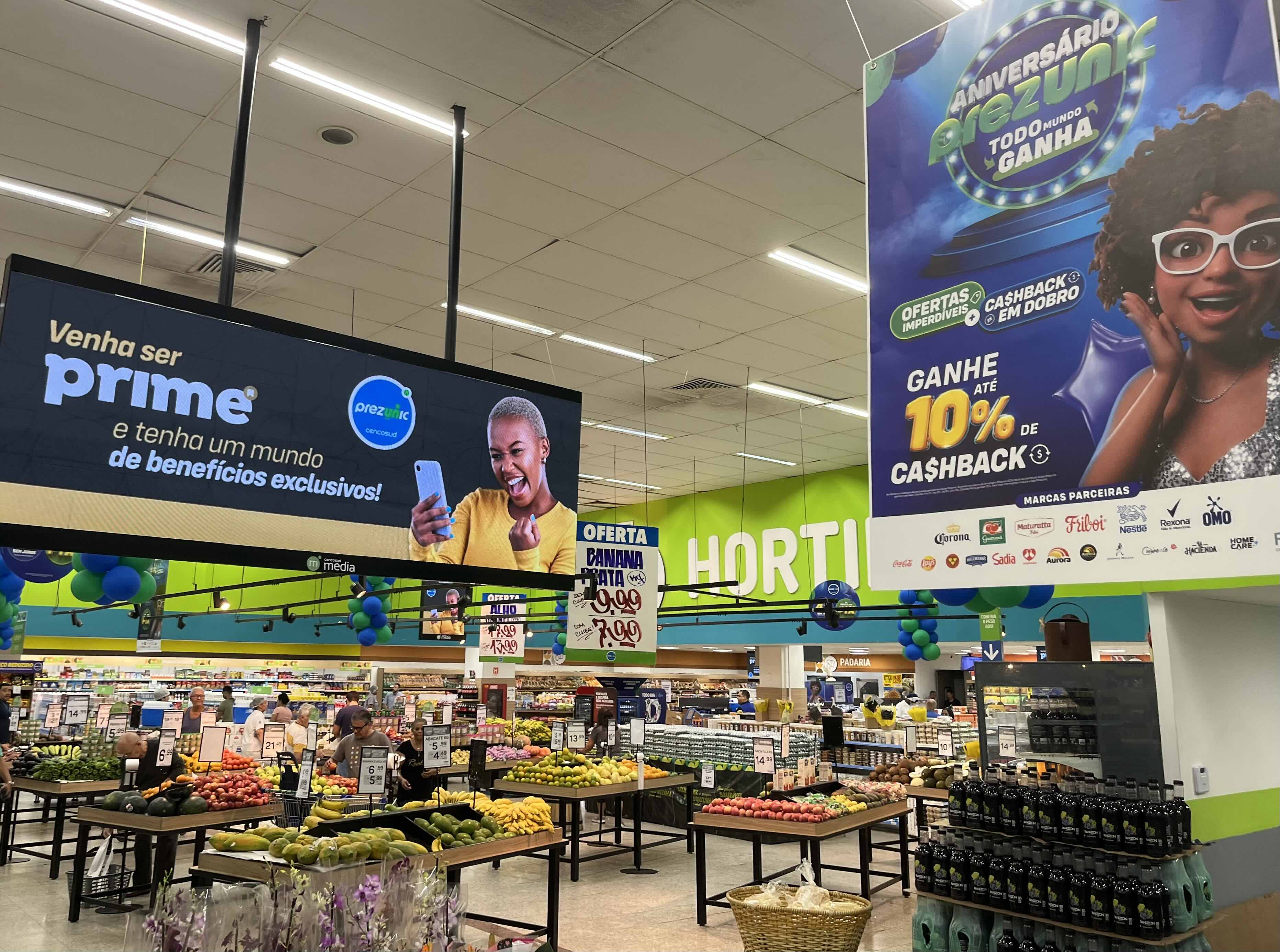 Prezunic preparou campanha especial de aniversário em parceria com Uber e Spotify