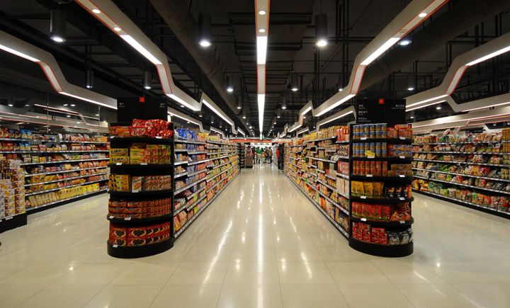 Iluminação supermercado asserj