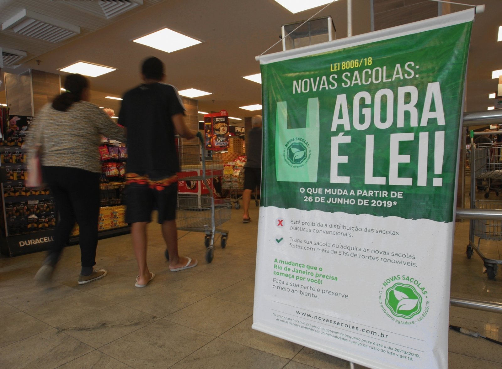 Publicada Lei 8.473, de 15 de julho de 2019, que dispõe sobre a substituição das novas sacolas plásticas no estado do Rio de Janeiro