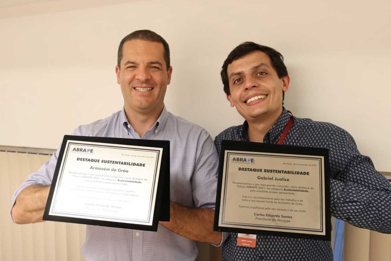 Rede Armazém do Grão conquista para o estado do Rio de Janeiro a categoria “Sustentabilidade” do Prêmio Abrappe 2021