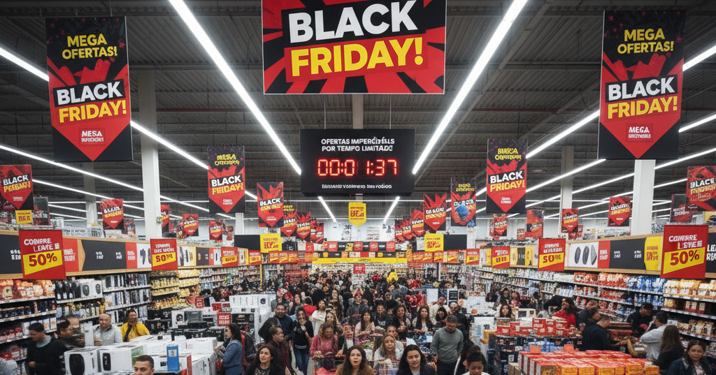 Pesquisa da ASSERJ revela: como consumidores pretendem aproveitar a Black Friday nos supermercados