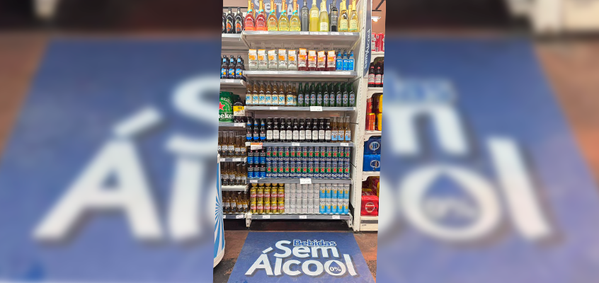 Apostando em nova tendência de consumo, SuperPrix cria gôndola exclusiva para bebidas zero álcool