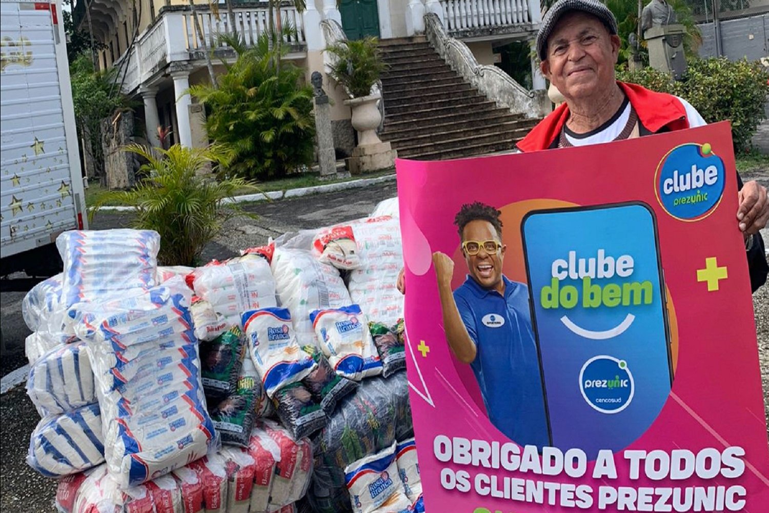 Em seis meses de Clube do Bem, Prezunic doou mais de 100 toneladas de alimentos