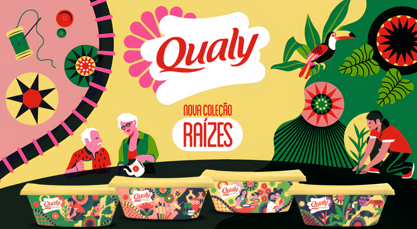 Em celebração pelos 35 anos, a Qualy lançou quatro embalagens colecionáveis e reutilizáveis