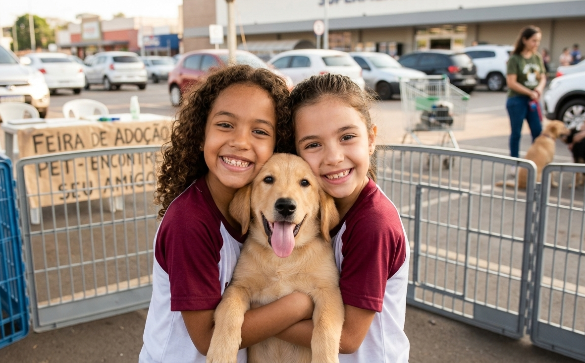 Feira de adoção de pets no Supermarket Blue acontece neste sábado (30)