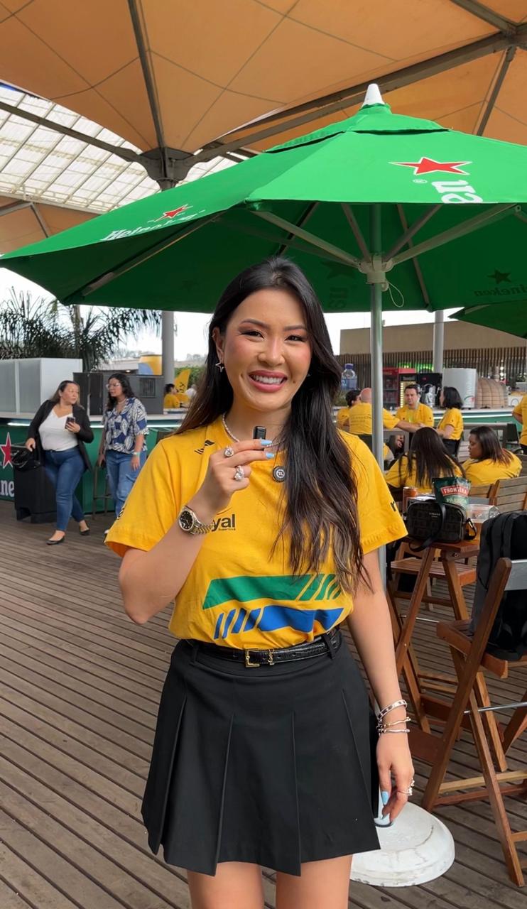 Karol Chokyu, sócia do Grupo Royal Supermercados no Encontro de Parceiros Royal