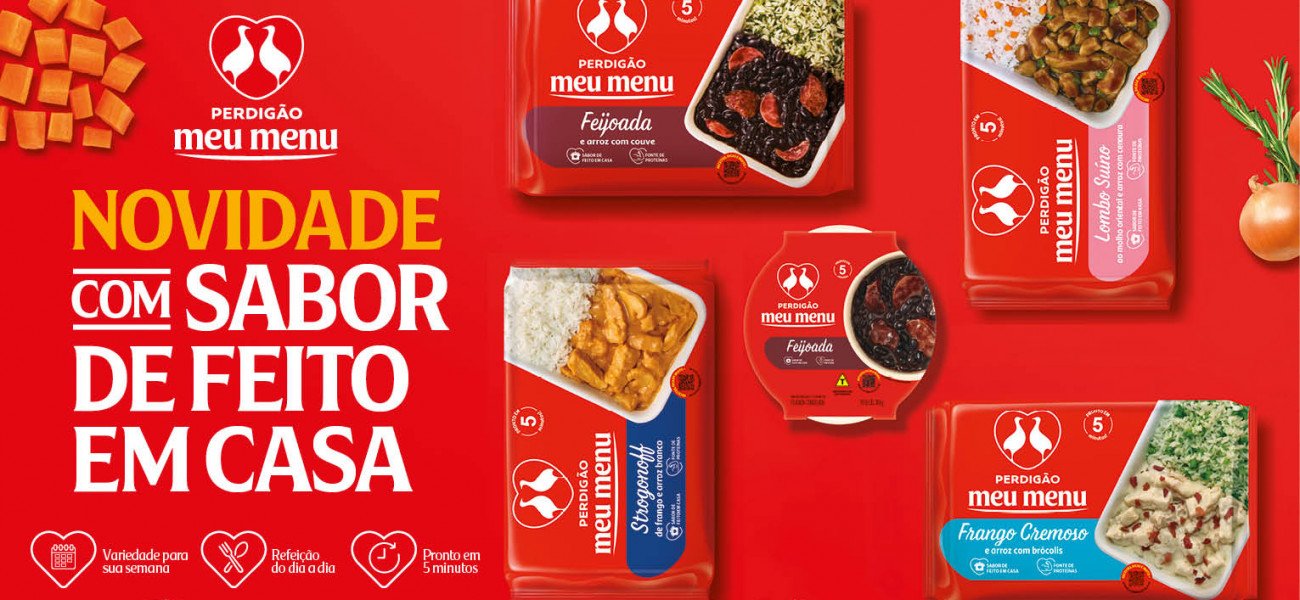 Perdigão tem novidade nas gôndolas! Ampliação da linha Meu Menu com novas refeições congeladas