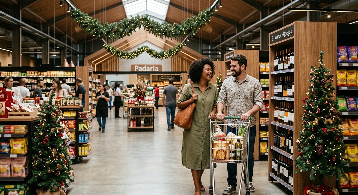 Supermercados já começam a se preparar para as festas de Natal e Ano Novo