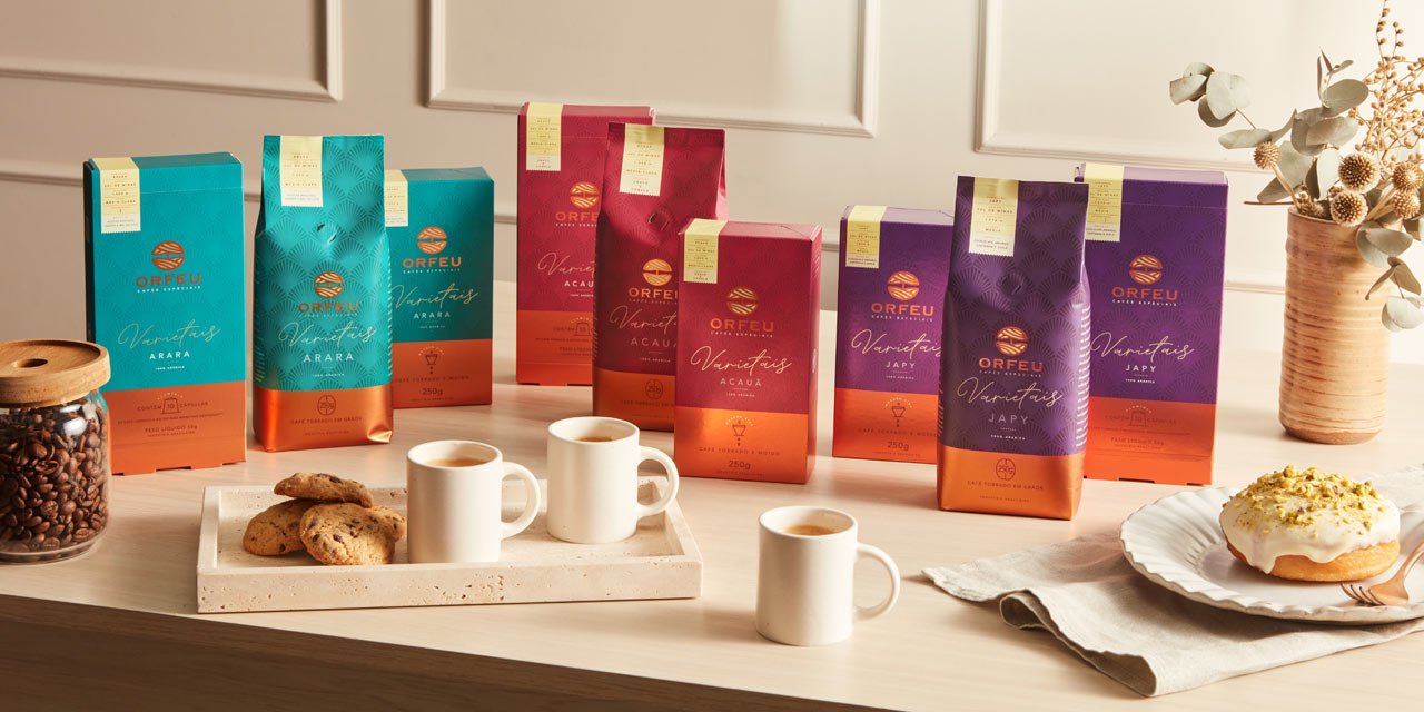 Orfeu lança linha de cafés inspirada no mercado de vinhos