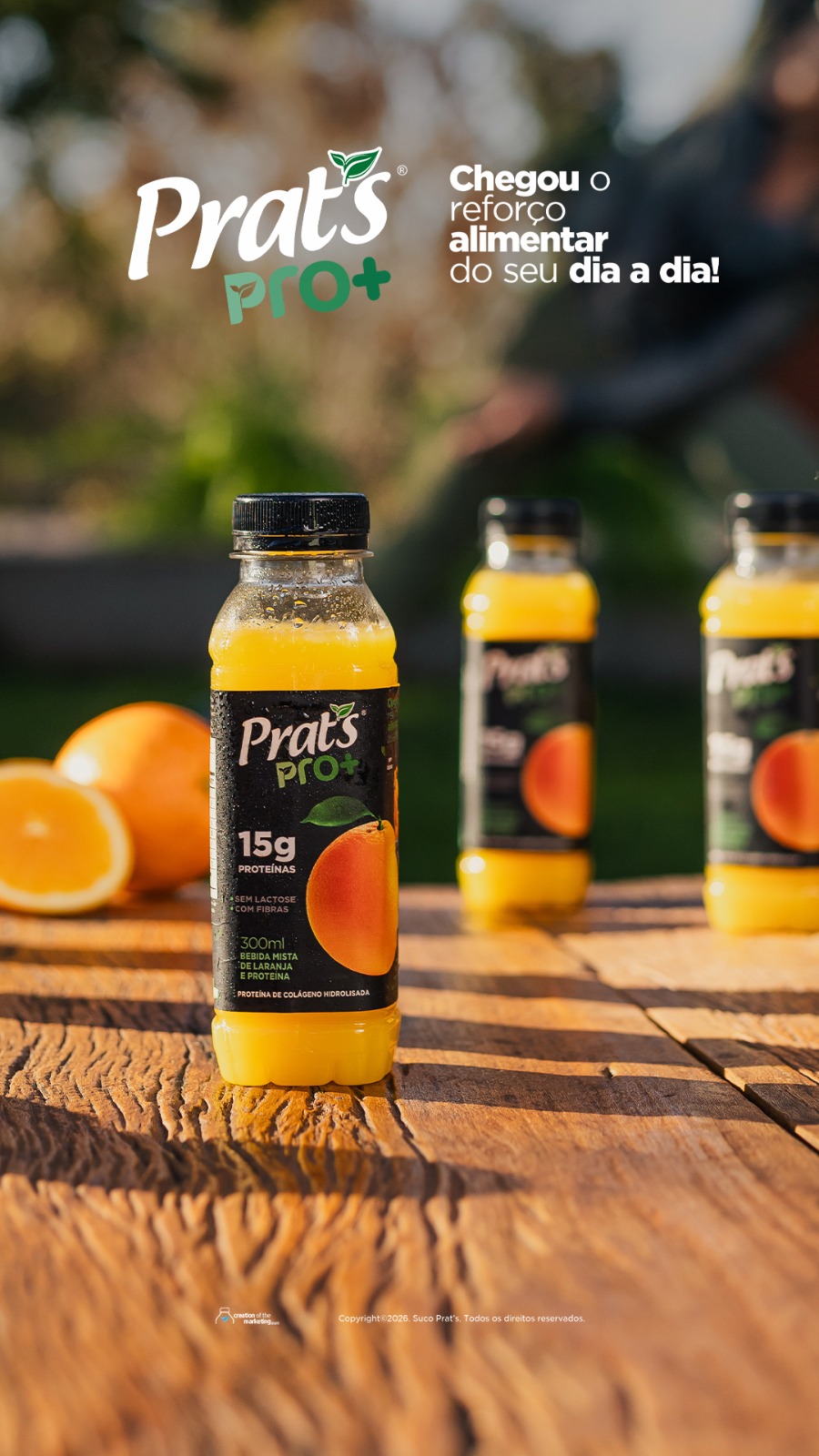 Lançamento do suco proteico Prat's com 15g de proteínas