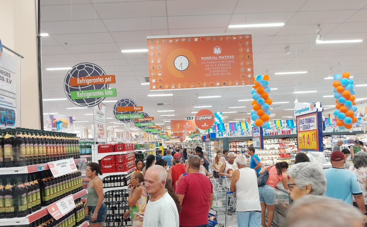 Supermercados Mundial reabre a filial Matoso, na Tijuca, zona norte do Rio de Janeiro