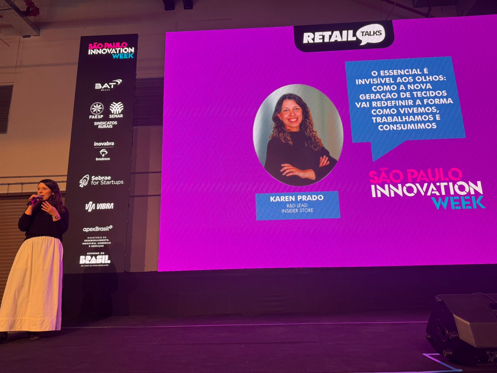 Painel da Insider no São Paulo Innovation Week palco Retail Talks